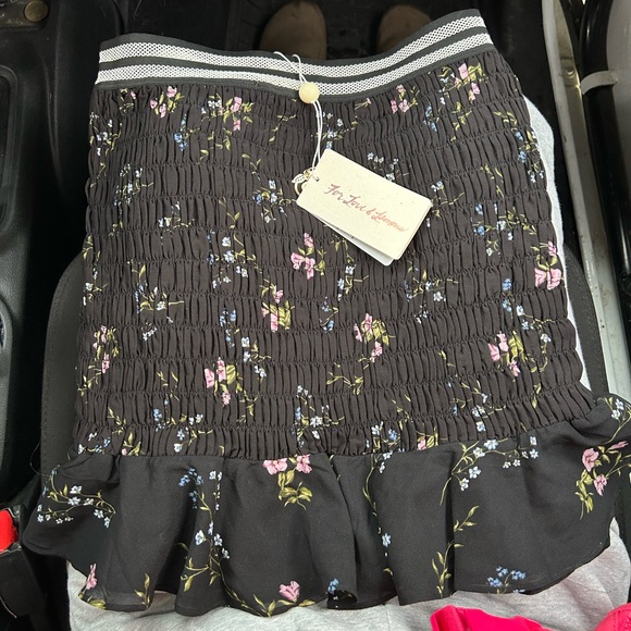 For Love And Lemons Dresses & Skirts - For Love And Lemons Black Skirt with Cream Accents